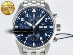 IWC Pilot Chrono IW377717 “Le Petit Prince” 2016 ZF 1:1 Best Edition on New SS Bracelet A7750 - Görsel 4