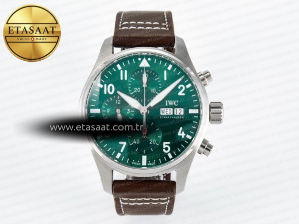 IWC Pilot’s IW388104 Blsf Yeşil Kadran Eta Saat - 1:1 Süper Klon Replika Saat