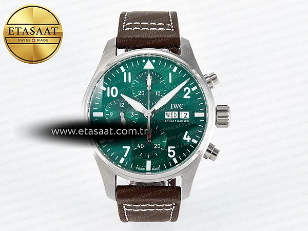 IWC Pilot’s IW388104 Blsf Yeşil Kadran Eta Saat - 1:1 Süper Klon Replika Saat