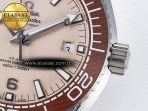 Omega Planet Ocean 43.5mm SS VSF 1:1 Best Edition Brown Bezel Sand Dial on Sand Rubber Strap A8900 Super Clone - Görsel 11