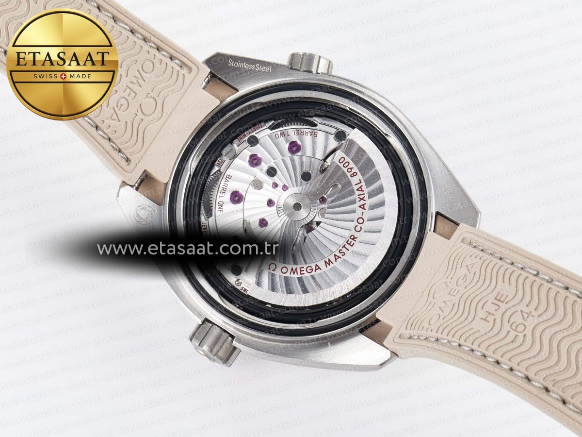 Omega Planet Ocean 43.5mm SS VSF 1:1 Best Edition Brown Bezel Sand Dial on Sand Rubber Strap A8900 Super Clone - Görsel 19