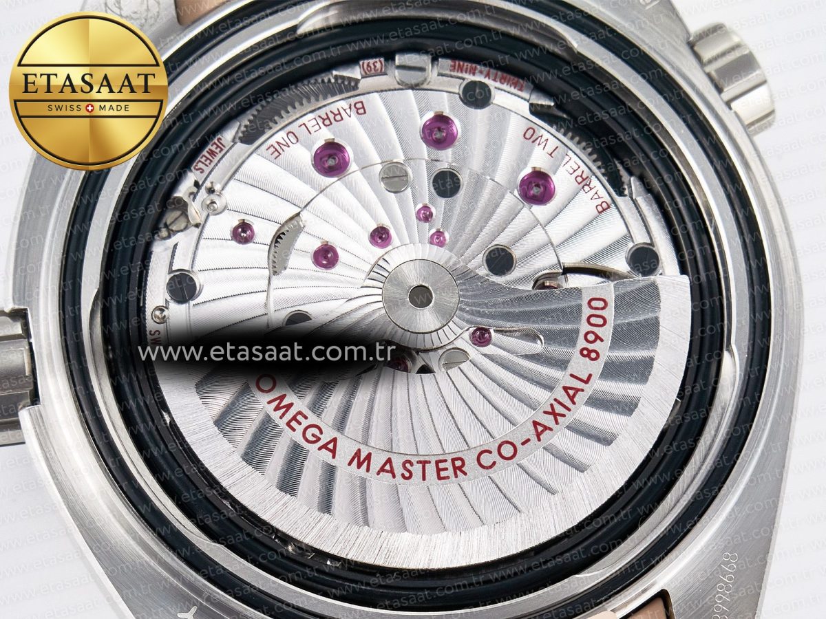 Omega Planet Ocean 43.5mm SS VSF 1:1 Best Edition Brown Bezel Sand Dial on Sand Rubber Strap A8900 Super Clone - Görsel 20