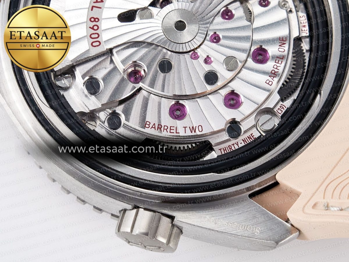 Omega Planet Ocean 43.5mm SS VSF 1:1 Best Edition Brown Bezel Sand Dial on Sand Rubber Strap A8900 Super Clone - Görsel 23