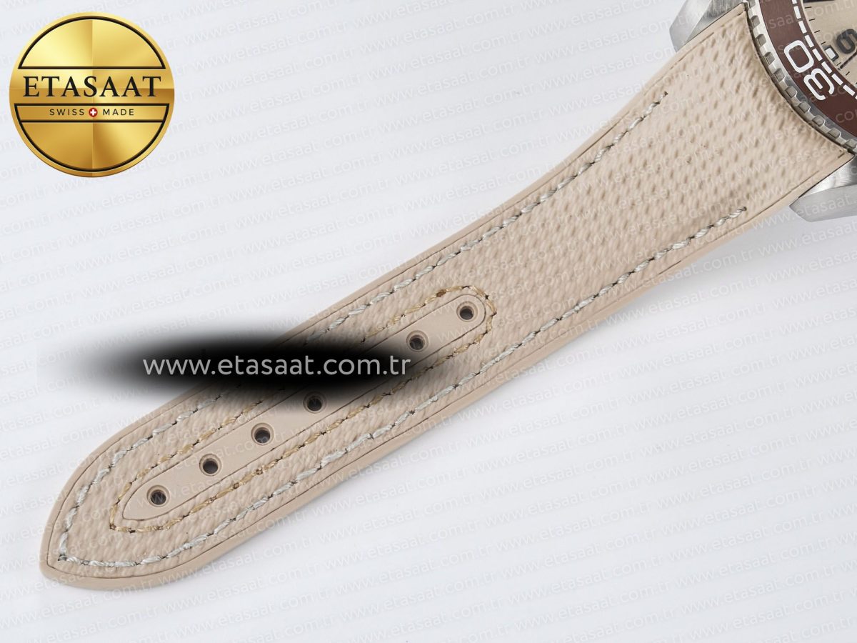 Omega Planet Ocean 43.5mm SS VSF 1:1 Best Edition Brown Bezel Sand Dial on Sand Rubber Strap A8900 Super Clone - Görsel 25