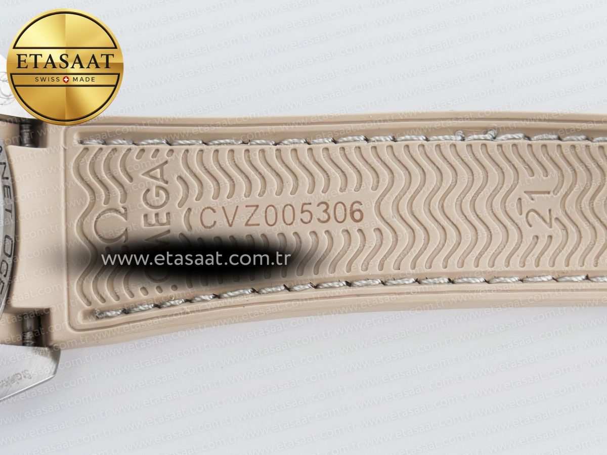 Omega Planet Ocean 43.5mm SS VSF 1:1 Best Edition Brown Bezel Sand Dial on Sand Rubber Strap A8900 Super Clone - Görsel 29