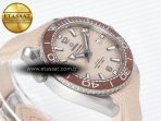 Omega Planet Ocean 43.5mm SS VSF 1:1 Best Edition Brown Bezel Sand Dial on Sand Rubber Strap A8900 Super Clone - Görsel 7