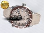 Omega Planet Ocean 43.5mm SS VSF 1:1 Best Edition Brown Bezel Sand Dial on Sand Rubber Strap A8900 Super Clone - Görsel 9