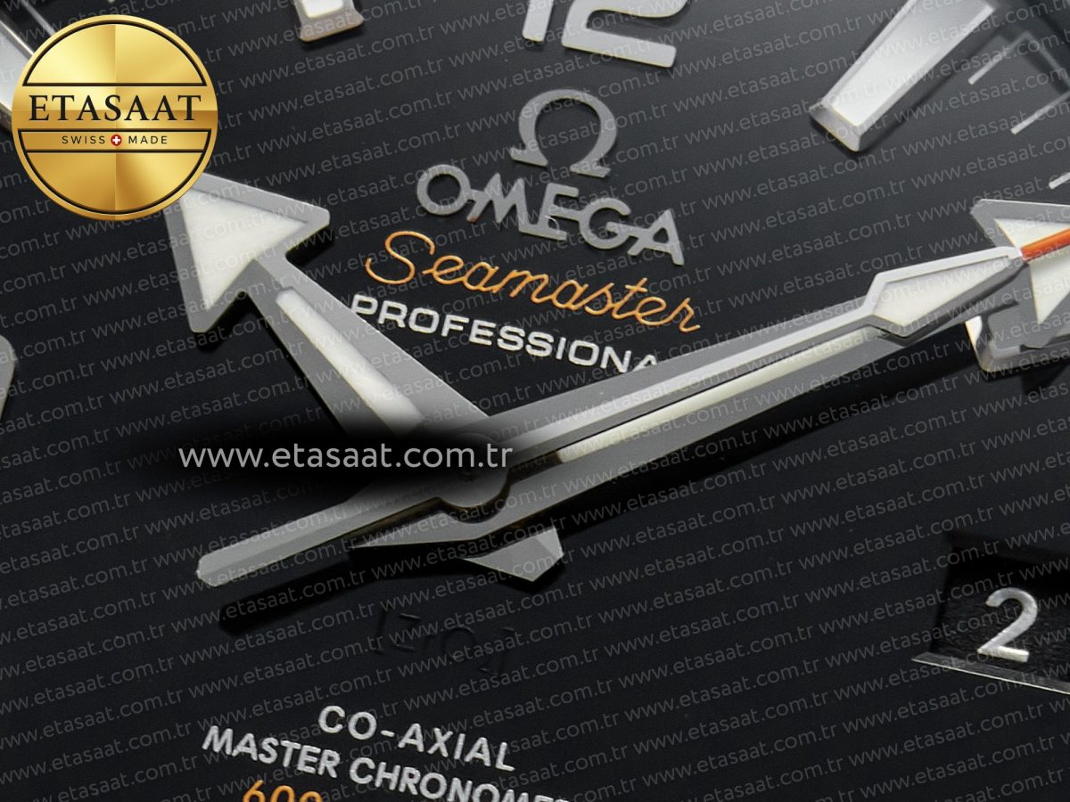 Omega Planet Ocean 600M 39.5mm VSF 1:1 Best Edition Black Dial Black Ceramic Bezel on SS Bracelet A8800 - Görsel 10