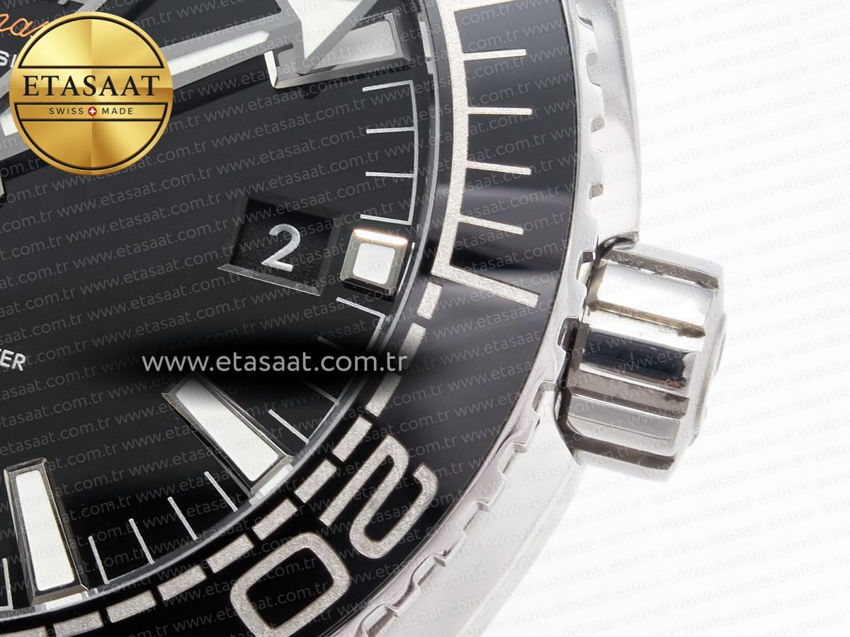 Omega Planet Ocean 600M 39.5mm VSF 1:1 Best Edition Black Dial Black Ceramic Bezel on SS Bracelet A8800 - Görsel 11