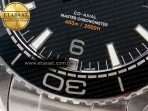 Omega Planet Ocean 600M 39.5mm VSF 1:1 Best Edition Black Dial Black Ceramic Bezel on SS Bracelet A8800 - Görsel 12