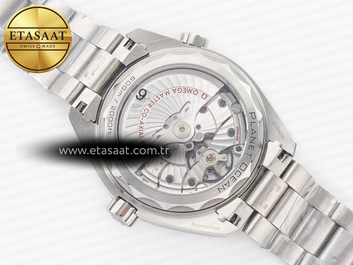 Omega Planet Ocean 600M 39.5mm VSF 1:1 Best Edition Black Dial Black Ceramic Bezel on SS Bracelet A8800 - Görsel 18