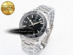 Omega Planet Ocean 600M 39.5mm VSF 1:1 Best Edition Black Dial Black Ceramic Bezel on SS Bracelet A8800 - Görsel 2