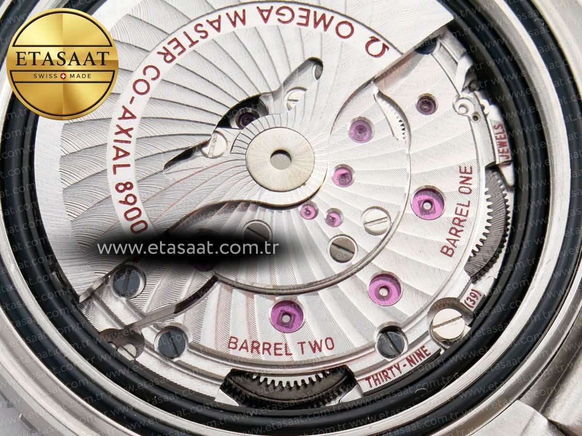 Omega Planet Ocean 600M 39.5mm VSF 1:1 Best Edition Black Dial Black Ceramic Bezel on SS Bracelet A8800 - Görsel 21