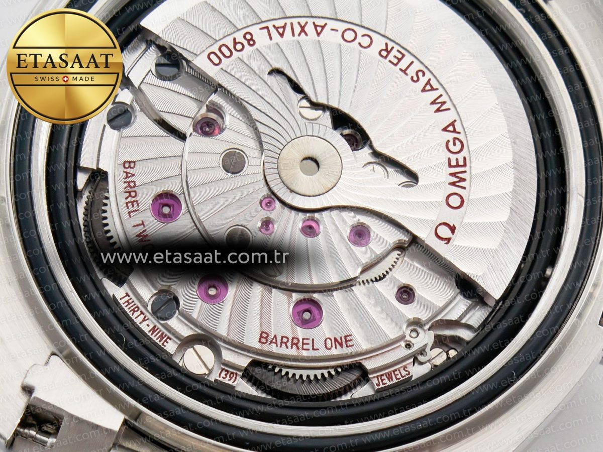 Omega Planet Ocean 600M 39.5mm VSF 1:1 Best Edition Black Dial Black Ceramic Bezel on SS Bracelet A8800 - Görsel 22