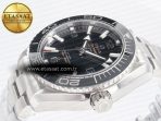 Omega Planet Ocean 600M 39.5mm VSF 1:1 Best Edition Black Dial Black Ceramic Bezel on SS Bracelet A8800 - Görsel 6