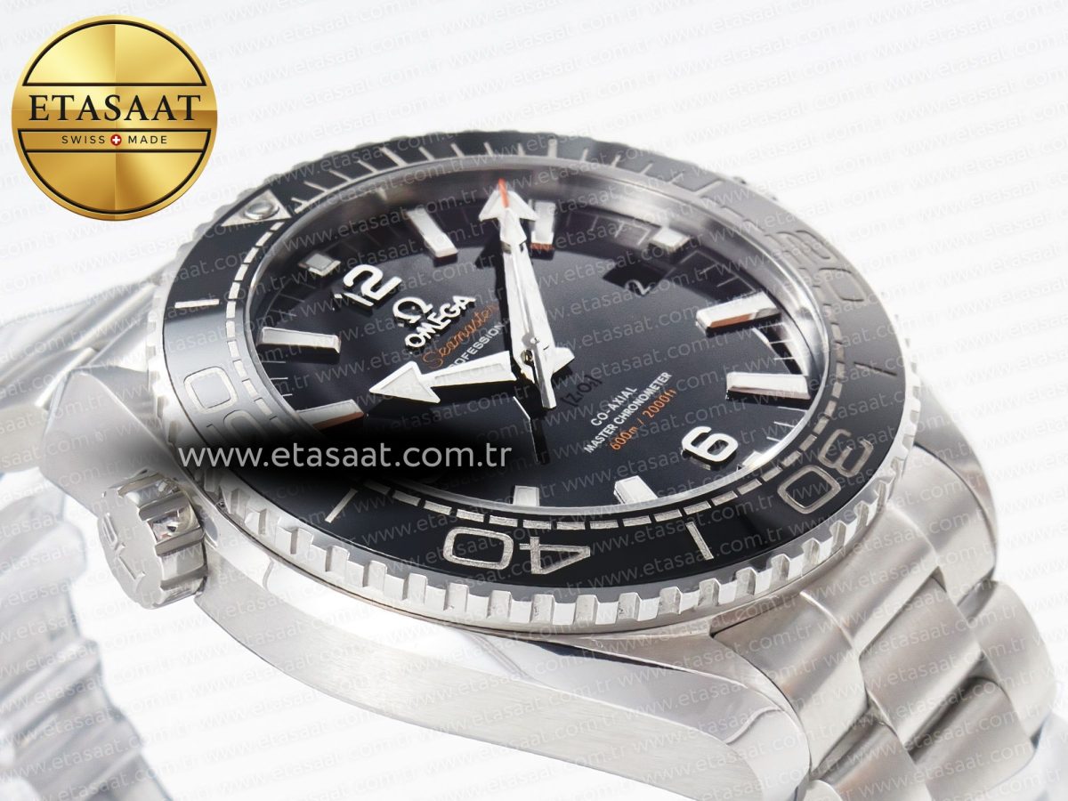 Omega Planet Ocean 600M 39.5mm VSF 1:1 Best Edition Black Dial Black Ceramic Bezel on SS Bracelet A8800 - Görsel 7
