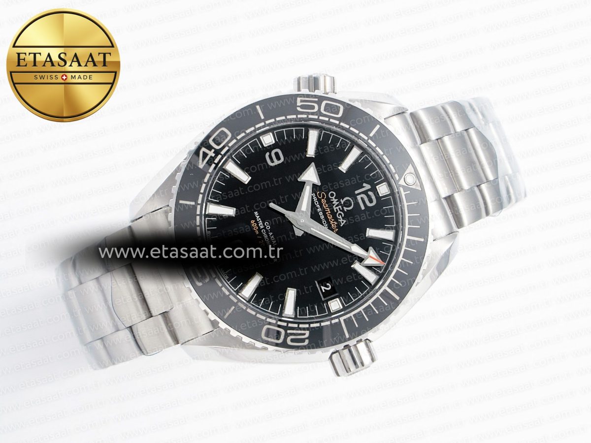 Omega Planet Ocean 600M 39.5mm VSF 1:1 Best Edition Black Dial Black Ceramic Bezel on SS Bracelet A8800 - Görsel 8