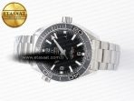 Omega Planet Ocean 600M 39.5mm VSF 1:1 Best Edition Black Dial Black Ceramic Bezel on SS Bracelet A8800 - Görsel 9