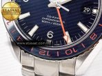 Omega Planet Ocean 600M Co-Axial GMT 43.5mm VSF 1:1 Best Edition Blue Dial Blue Ceramic Bezel on SS Bracelet A8605 Super Clone - Görsel 13