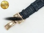 IWC Portugieser Perpetual Calendar RG 5033 Blue Dial on Blue Leather Strap A52610 - Görsel 19