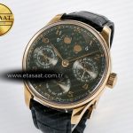 IWC Portugieser Perpetual Calendar RG 5033 Gray Dial on Black A52610