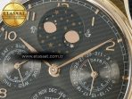 IWC Portugieser Perpetual Calendar RG 5033 Gray Dial on Black A52610 - Görsel 10