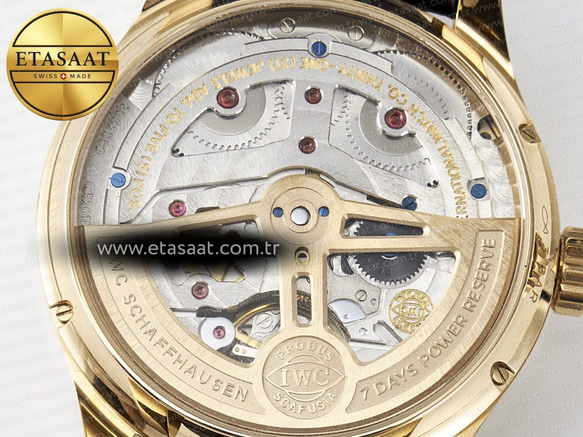 IWC Portugieser Perpetual Calendar RG 5033 Gray Dial on Black A52610 - Görsel 19