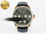 IWC Portugieser Perpetual Calendar RG 5033 Gray Dial on Black A52610 - Görsel 3