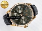 IWC Portugieser Perpetual Calendar RG 5033 Gray Dial on Black A52610 - Görsel 8