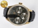 IWC Portugieser Perpetual Calendar RG 5033 Gray Dial on Black A52610 - Görsel 9
