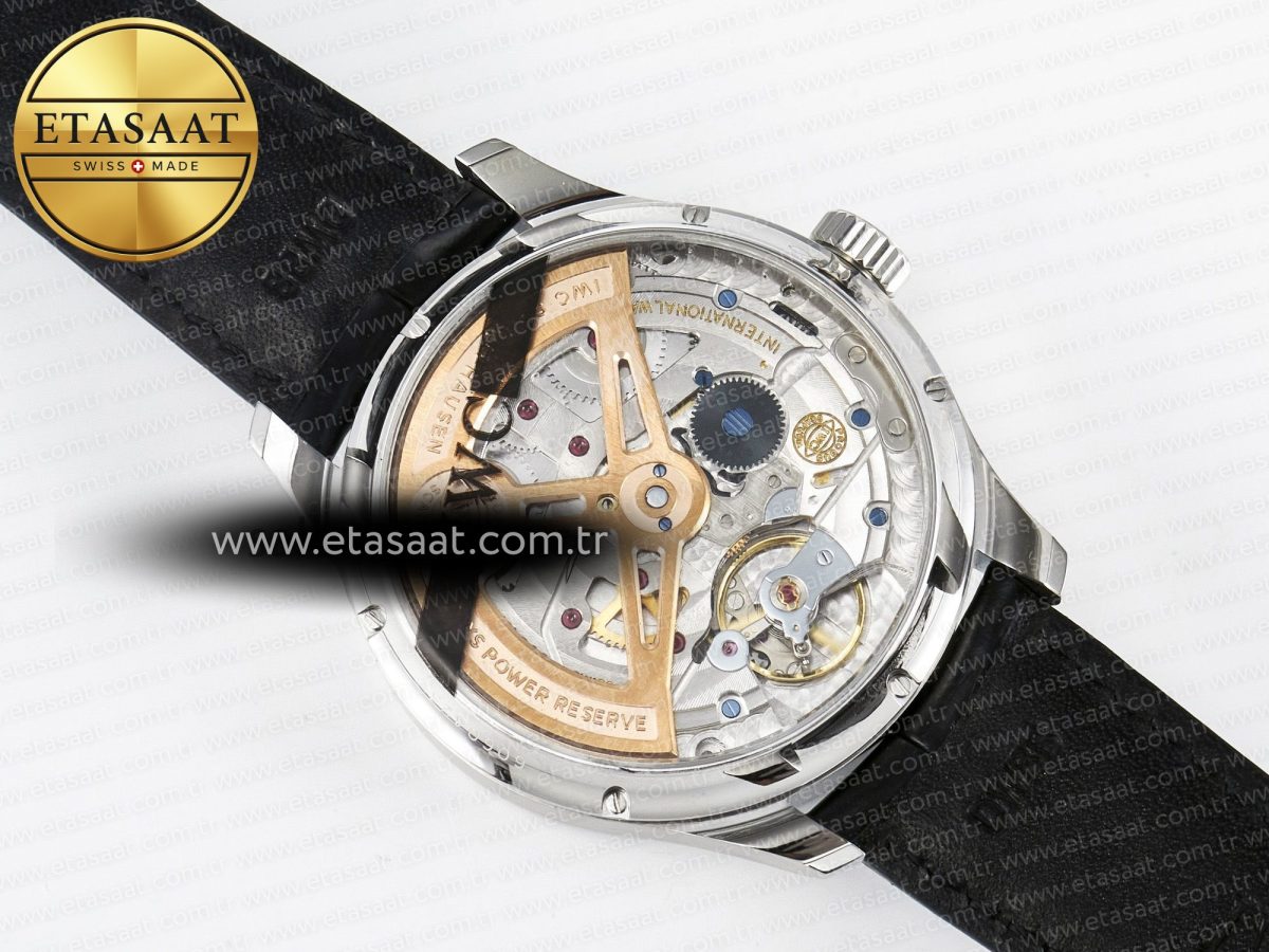 IWC Portugieser Perpetual Calendar SS 5033  Blue Dial on Black A52610 - Görsel 16