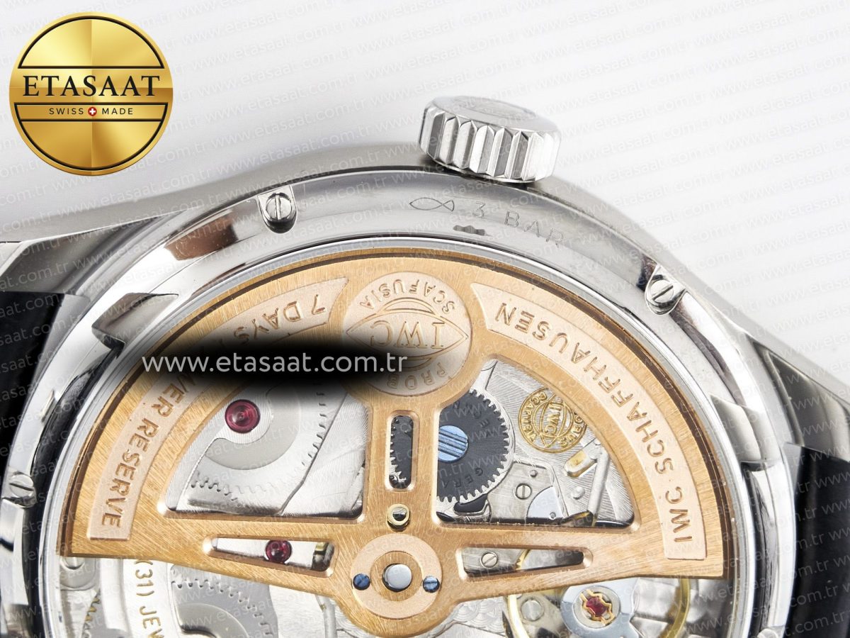IWC Portugieser Perpetual Calendar SS 5033  Blue Dial on Black A52610 - Görsel 17