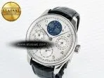 IWC Portugieser Perpetual Calendar SS 5033 White Dial on Black A52610