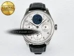 IWC Portugieser Perpetual Calendar SS 5033 White Dial on Black A52610 - Görsel 3