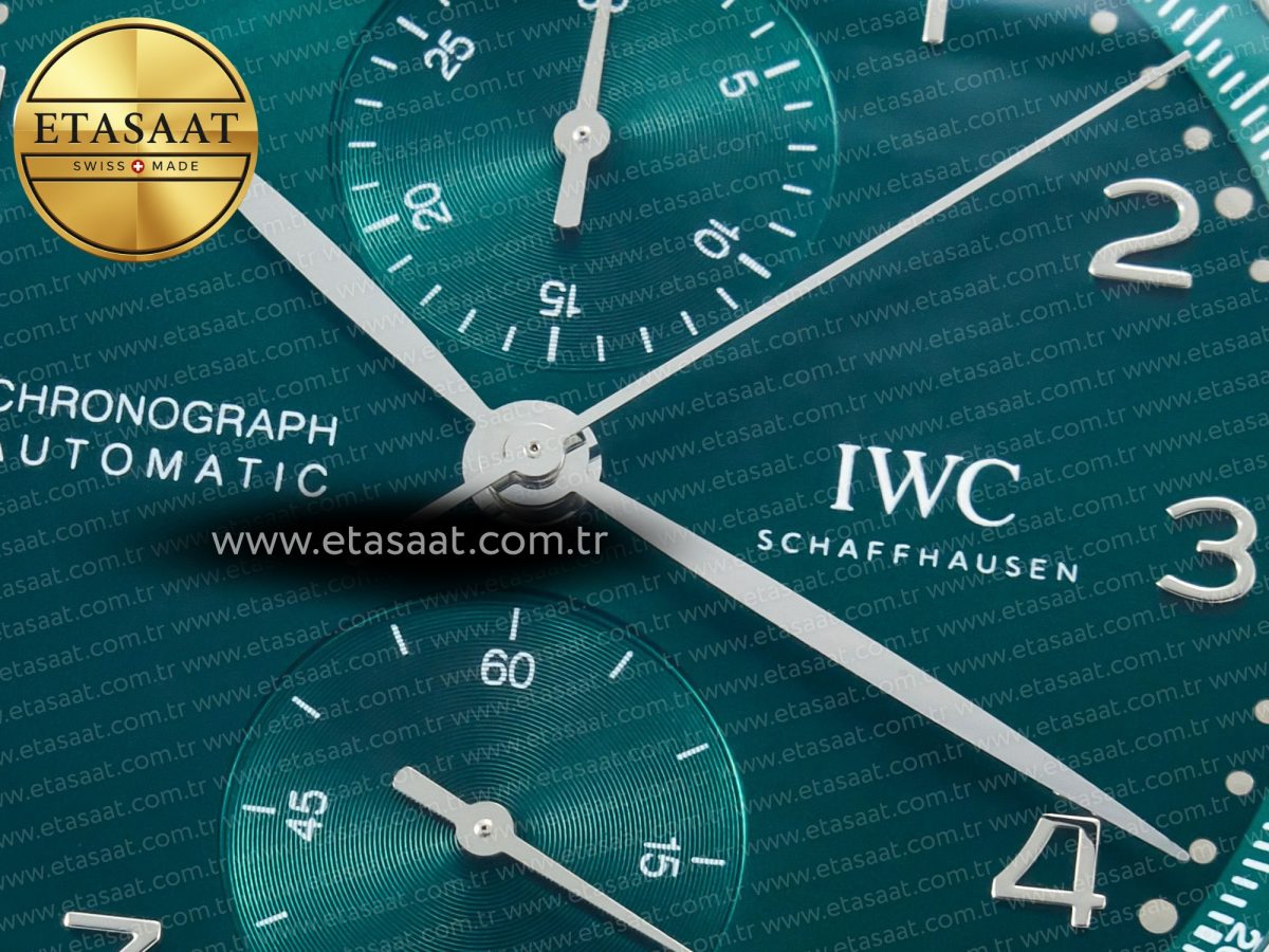 IWC Portuguese Chrono IW3716 Green Dial on Gray A69355 - Görsel 10