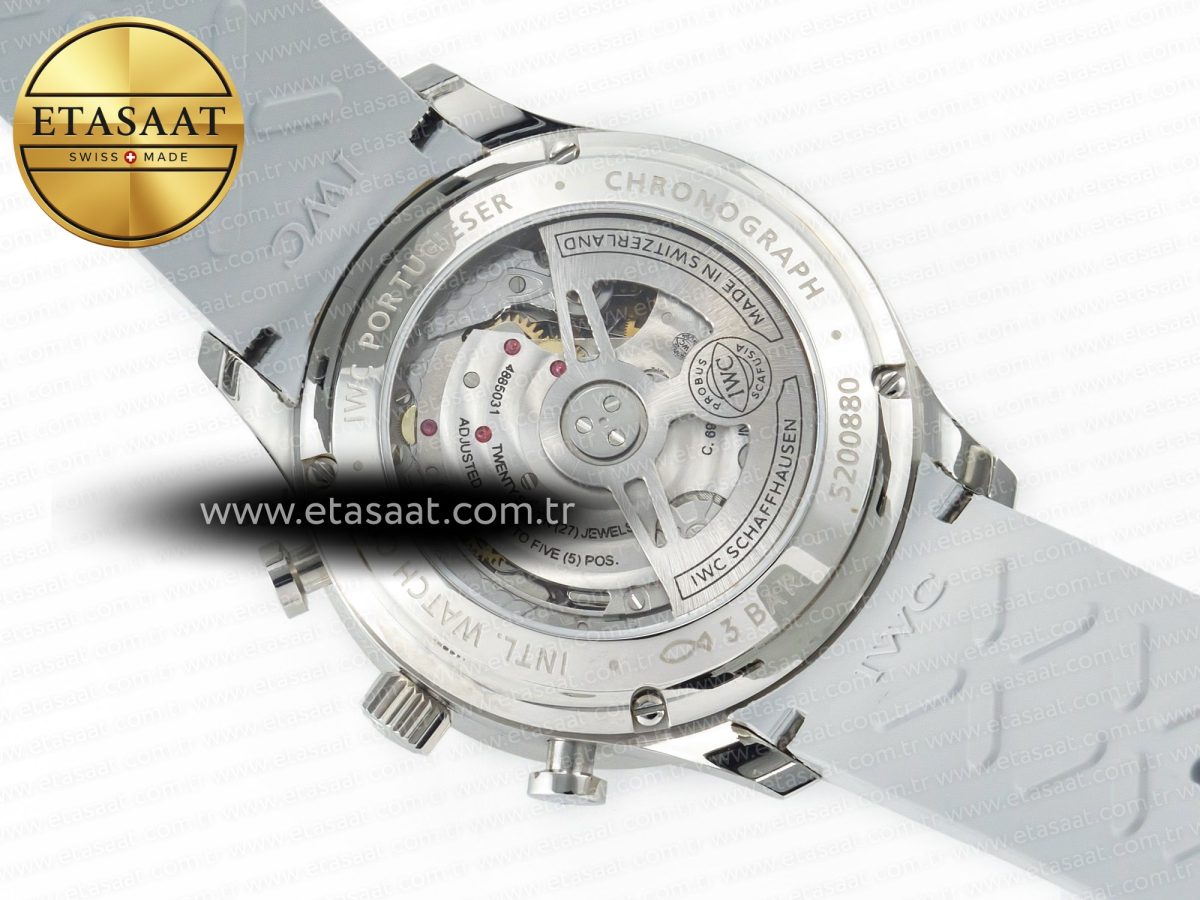 IWC Portuguese Chrono IW3716 Green Dial on Gray A69355 - Görsel 17