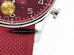 IWC Portuguese Chrono IW3716 Z+F 1:1 Best Edition Red Dial on Red Rubber Strap A69355 - Görsel 13