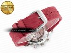 IWC Portuguese Chrono IW3716 Z+F 1:1 Best Edition Red Dial on Red Rubber Strap A69355 - Görsel 16