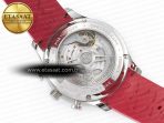 IWC Portuguese Chrono IW3716 Z+F 1:1 Best Edition Red Dial on Red Rubber Strap A69355 - Görsel 17
