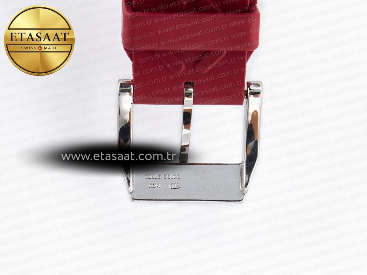 IWC Portuguese Chrono IW3716 Z+F 1:1 Best Edition Red Dial on Red Rubber Strap A69355 - Görsel 28