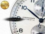 IWC Portuguese Chrono IW3716 Z+F 1:1 Best Edition White Dial on Black Rubber Strap A69355 - Görsel 12