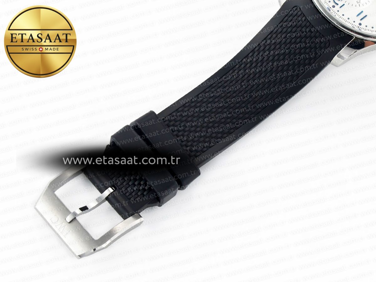 IWC Portuguese Chrono IW3716 Z+F 1:1 Best Edition White Dial on Black Rubber Strap A69355 - Görsel 25