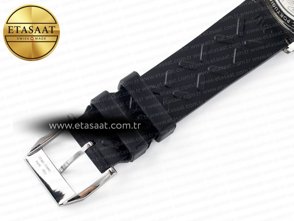 IWC Portuguese Chrono IW3716 Z+F 1:1 Best Edition White Dial on Black Rubber Strap A69355 - Görsel 27