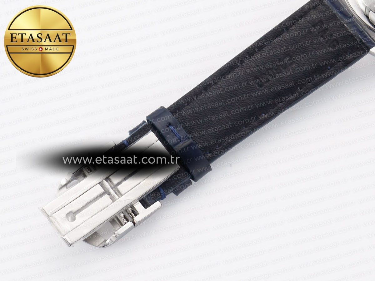 IWC Portuguese Chrono IW371605 ZF 1:1 Best Edition White Dial on Blue Leather Strap A69355 - Görsel 25