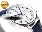 IWC Portuguese Chrono IW371605 ZF 1:1 Best Edition White Dial on Blue Leather Strap A69355 - Görsel 7