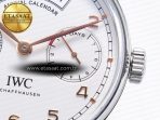 IWC Portuguese Real PR Real Annual Calendar IW5035 ZF 1:1 Best Edition White Dial RG Markers on Brown Leather Strap A52850 - Görsel 12