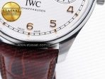 IWC Portuguese Real PR Real Annual Calendar IW5035 ZF 1:1 Best Edition White Dial RG Markers on Brown Leather Strap A52850 - Görsel 14