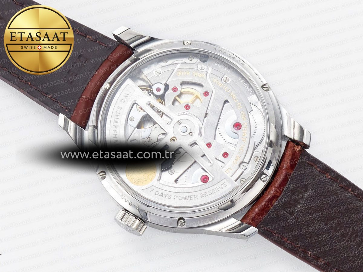 IWC Portuguese Real PR Real Annual Calendar IW5035 ZF 1:1 Best Edition White Dial RG Markers on Brown Leather Strap A52850 - Görsel 18