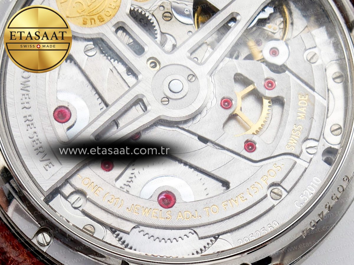 IWC Portuguese Real PR Real Annual Calendar IW5035 ZF 1:1 Best Edition White Dial RG Markers on Brown Leather Strap A52850 - Görsel 22