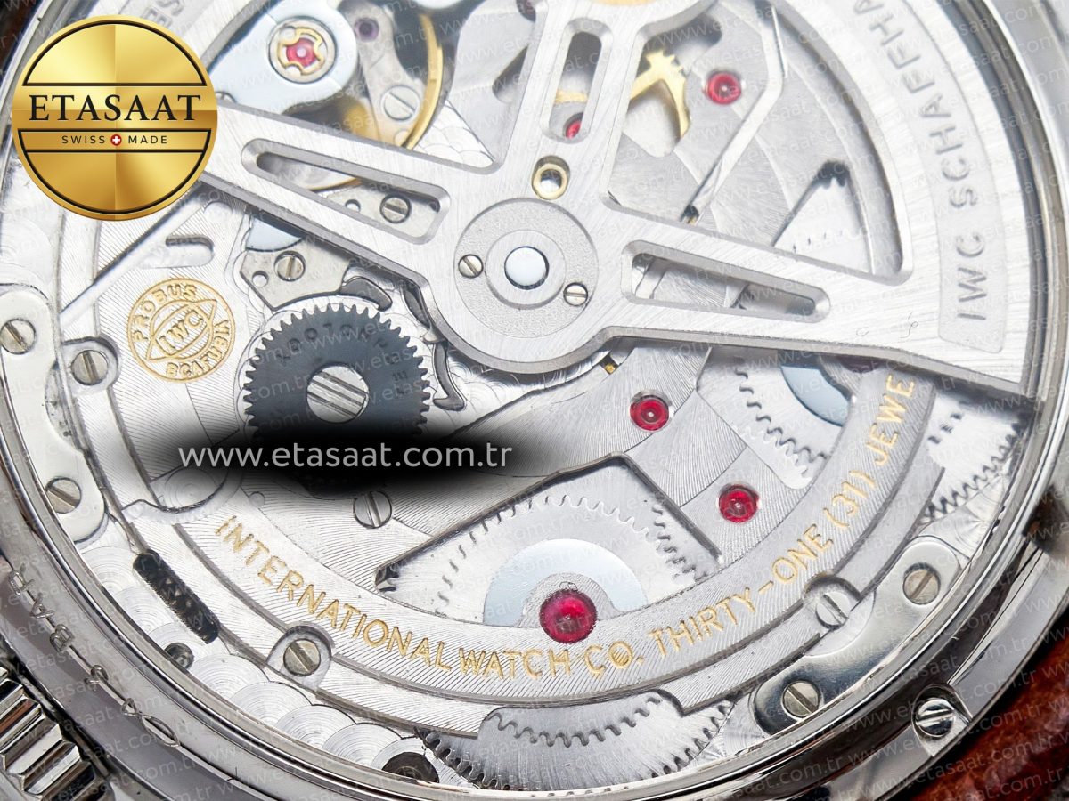 IWC Portuguese Real PR Real Annual Calendar IW5035 ZF 1:1 Best Edition White Dial RG Markers on Brown Leather Strap A52850 - Görsel 23